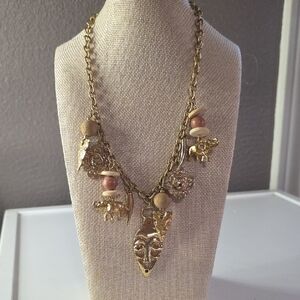 Vintage Tribal-style Charm Necklace